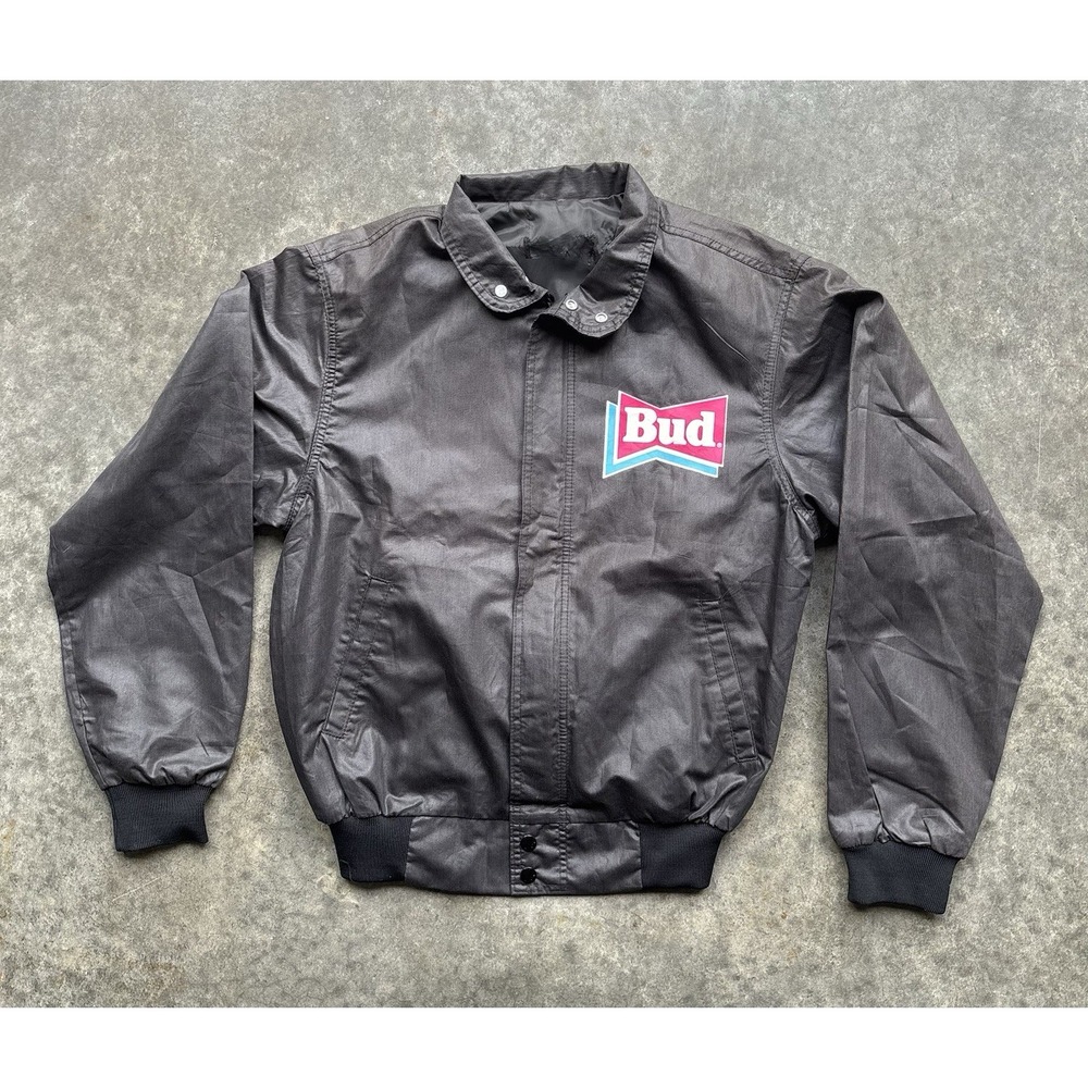 Vintage 1989 Tour Rolling Stones RARE Budweiser Bomber Jacket Size Medium